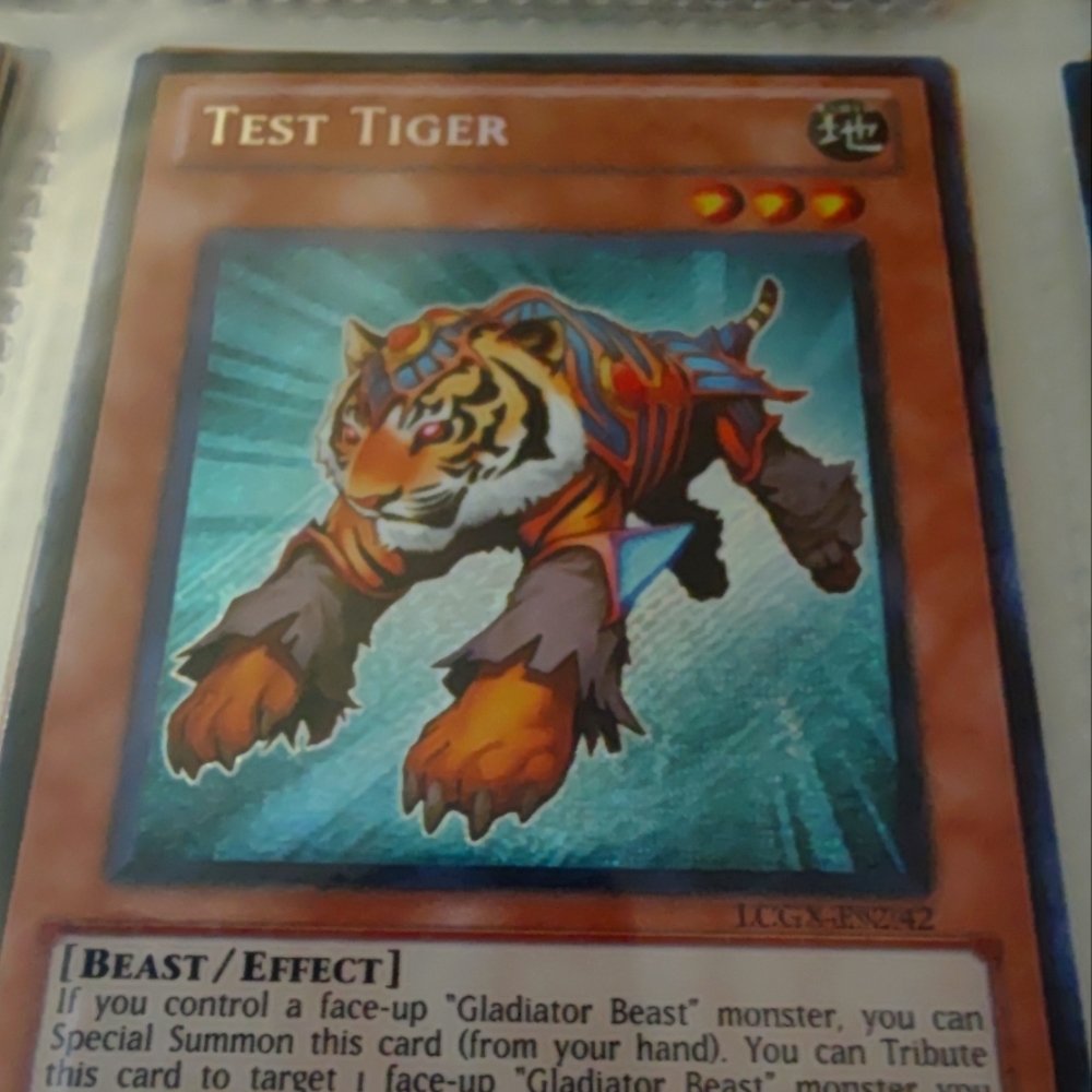 Test Tiger Yu-Gi-Oh card